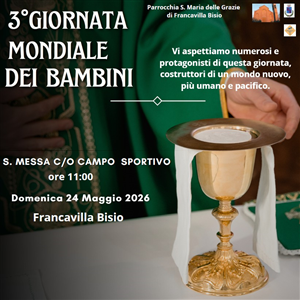 3^a Giornata mondiale dei bambini